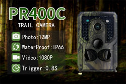 PR400C Hunter Trail Camera 12MP IP54 30FPS wasserdicht