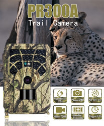 Wasserdichte 46pcs IR Lichter 720P PR300A Hunter Trail Camera IP54