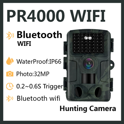 PR4000 WiFi Abtastköpfe der Jagd-Kamera-32MP Bluetooth WIFI 1080p 3