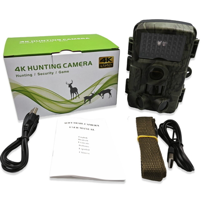 4K 30MP Wifi-Hinterkamera im Freien IP66 wild lebender Tiere Soem-ODM 2,0 Zoll-LCD-Bildschirm