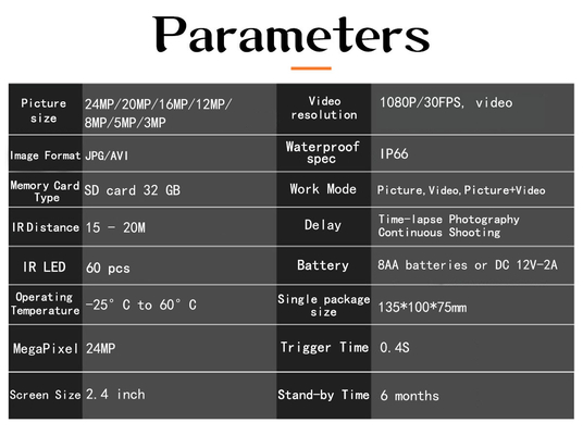 Bewegliche Kamera SIM Card 4G Lte CMOS 24MP des Hinter4.8cg