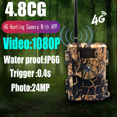 Bewegliche Kamera SIM Card 4G Lte CMOS 24MP des Hinter4.8cg