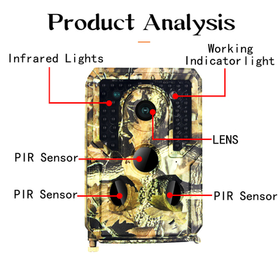 PR400 Hunter Trail Camera PIR 1080p wasserdichtes 30FPS