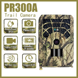 Wasserdichte TF Karte 720p PR 300A Hunter Trail Camera 30FPS IP54