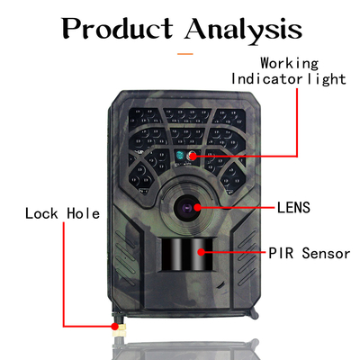 Hochauflösende Kamera PR300C Hunter Trail Camera 8MP Outdoor 720P IP54 Hinter