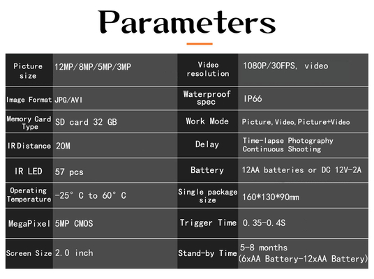 Bewegliche Kamera IP66 12MP 1080P des Hinter-4.0CG APP Fern-4G Lte
