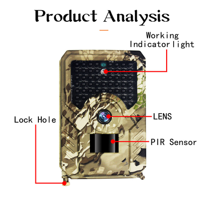 Wasserdichte Spiel-Kamera PR200 Hunter Trail Camera 49pcs IR 1080P 30FPS IP54