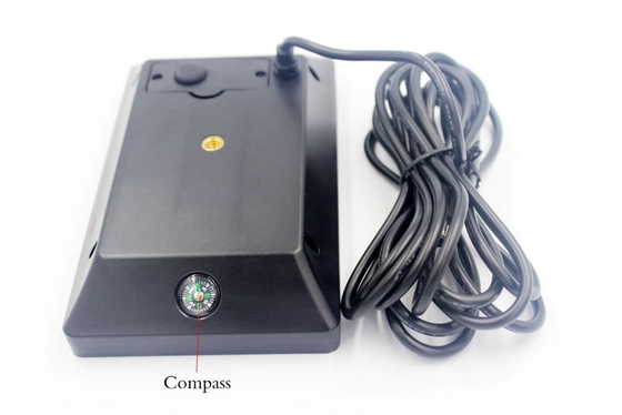 9V 1.6W Hinterbatterie-Jagd des Kamera-Sonnenkollektor-Stativ-Kompass-2400mAh