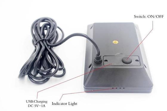 9V 1.6W Hinterbatterie-Jagd des Kamera-Sonnenkollektor-Stativ-Kompass-2400mAh